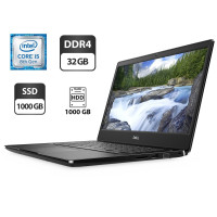 Ультрабук Б-клас Dell Latitude 3400 / 14" (1366x768) TN / Intel Core i5-8365U (4 (8) ядра по 1.6 - 4.1 GHz) / 32 GB DDR4 / 1000 GB SSD + 1000 GB HDD / Intel UHD Graphics 620 / WebCam б/в