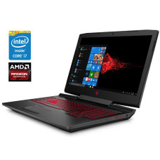 Ігровий ноутбук Б-клас HP Omen 17-an012dx / 17.3" (1920x1080) IPS / Intel Core i7-7700HQ (4 (8) ядра по 2.8 - 3.8 GHz) / 16 GB DDR4 / 256 GB SSD + 1000 GB HDD / AMD Radeon RX 580, 8 GB GDDR5, 256-bit / WebCam б/в