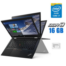 Ноутбук-трансформер Lenovo ThinkPad X1 Yoga / 14" IPS Touch / Core i7-6600U (2(4) ядра по 2.6-3.4 GHz) / 16GB DDR3 / 480GB SSD / HD Graphics 520 / WebCam б/в