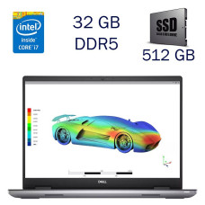Ігровий ноутбук Dell Precision 7670 / 16" (1920x1200) IPS / Intel Core i7-12850HX (16 (24) ядер по 3.4 - 4.8 GHz) / 32 GB DDR5 / 512 GB SSD / nVidia RTX A1000 Mobile, 4 GB GDDR6, 128-bit / WebCam б/в