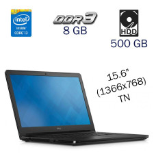 Ноутбук Dell Vostro 3558 / 15.6" TN / Core i3-4005U (2(4) ядра по 1.7GHz) / 8GB DDR3 / 500GB HDD / HD Graphics 4400 / WebCam / Wind 10 PRO Lic б/в