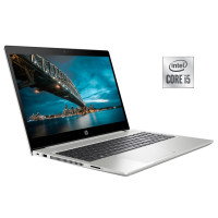 Ноутбук HP ProBook 450 G7 / 15.6" (1920x1080) IPS / Intel Core i5-10210U (4 (8) ядра по 1.6 - 4.2 GHz) / 16 GB DDR4 / 256 GB SSD + 500 GB HDD / Intel UHD Graphics / WebCam / Win 10 Pro б/в