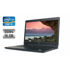 Ультрабук Dell Latitude 5490 / 14" (1920x1080) IPS / Intel Core i5-8250U (4 (8) ядра по 1.6 - 3.4 GHz) / 16 GB DDR4 / 256 GB SSD / Intel UHD Graphics 620 / WebCam б/в