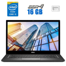 Ноутбук Dell Latitude 7490 / 14" IPS Touch / Core i5-8250U (4(8) ядра по 1.6-3.4 GHz) / 16GB DDR4 / 256GB SSD / UHD Graphics 620 / WebCam б/в