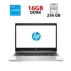 Ноутбук HP ProBook 450 G7 / 15.6" (1920x1080) TN / Intel Core i5-10210U (4 (8) ядра по 1.6 - 4.2 GHz) / 16 GB DDR4 / 256 GB SSD + 320 GB HDD / Intel UHD Graphics / WebCam / USB 3.1 / HDMI б/в
