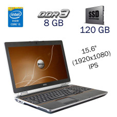Ноутбук Dell Latitude E6520 / 15.6" IPS / Core i5-2520M (2(4) ядра по 2.5-3.2 GHz) / 8GB DDR3 / 120GB SSD / NVS 4200M, 512 MB DDR3 / WebCam / Win 10 PRO Lic б/в