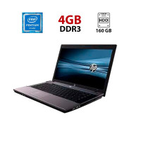 Ноутбук Б-клас HP 620 / 15.6" (1366x768) TN / Intel Pentium T4200 (2 ядра по 2.0 GHz) / 4 GB DDR3 / 160 GB HDD / Intel GMA 4500M Graphics / WebCam б/в