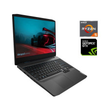 Ігровий ноутбук Lenovo Ideapad Gaming 3 15ARH05 / 15.6" (1920x1080) IPS / AMD Ryzen 5 4600H (6 (12) ядер по 3.0 - 4.0 GHz) / 16 GB DDR4 / 256 GB SSD / nVidia GeForce GTX 1650, 4GB GDDR6, 128-bit / WebCam б/в