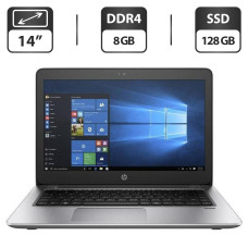 Ноутбук HP Probook 440 G4 / 14" (1366x768) TN / Intel Core i3-7100U (2(4) ядра по 2.4GHz) / 8 GB DDR4 / 128 GB SSD / HD Graphics 620 / WebCam / HDMI б/в