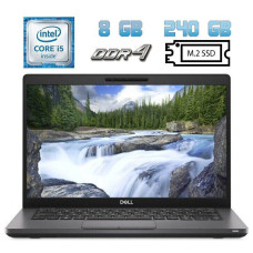 Ультрабук Dell Latitude 5400 / 14" (1920x1080) IPS / Intel Core i5-8365U (4 (8) ядра по 1.6 - 4.1 GHz) / 8 GB DDR4 / 240 GB SSD M.2 / Intel UHD Graphics 620 / WebCam / USB 3.1 / HDMI / Windows 10 б/в