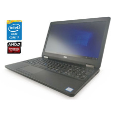 Ігровий ноутбук Dell Latitude E5570 / 15.6" (1366x768) TN / Intel Core i7-6820HQ (4 (8) ядра по 2.7 - 3.6 GHz) / 8 GB DDR4 / 256 GB SSD / AMD Radeon R7 M370, 2 GB GDDR5, 256-bit / Win 10 Pro б/в