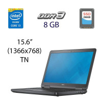 Ноутбук Dell Latitude E5540 / 15.6" TN / Core i3-4010U (2(4) ядра по 1.7GHz) / 8GB DDR3 / 256GB SSD / HD Graphics 4400 / WebCam / HDMI б/в