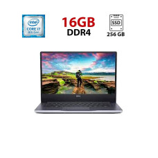 Ноутбук Б-клас Dell Inspiron 14 7472 / 14" (1920x1080) TN / Intel Core i7-8550U (4 (8) ядра по 1.8 - 4.0 GHz) / 16 GB DDR4 / 256 GB SSD / Intel UHD Graphics 620 / WebCam б/в