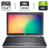 Ноутбук Б-клас Dell Latitude E6530 / 15.6" (1600x900) TN / Intel Core i5-3360M (2 (4) ядра по 2.8 - 3.5 GHz) / 8 GB DDR3 / 256 GB SSD / nVidia NVS 5200M, 1 GB GDDR5, 64-bit / DVD-ROM / VGA б/в