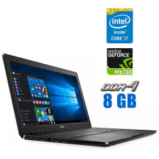 Ігровий ноутбук Б-класс Dell Latitude 3500 / 15.6" TN / Core i7-8565U (4(8) ядра по 1.8-4.6 GHz) / 8GB DDR4 / 500GB SSD / GeForce MX130, 2GB DDR3, 64-bit / WebCam б/в