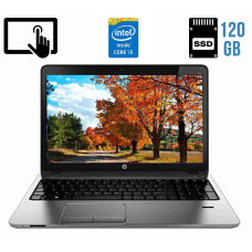Ноутбук HP ProBook 450 G1 / 15.6" (1366x768) TN Touch / Intel Core i5-4200M (2 (4) ядра по 2.5 - 3.1 GHz) / 8 GB DDR3 / 120 GB SSD / Intel HD Graphics 4600 / WebCam / DVD-RW / HDMI б/в