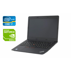 Ноутбук Lenovo ThinkPad E470 / 14" (1920x1080) IPS / Intel Core i7-7500U (2 (4) ядра по 2.7 - 3.5 GHz) / 16 GB DDR4 / 512 GB SSD / nVidia GeForce 940MX, 2 GB GDDR5, 64-bit / WebCam / Fingerprint б/в
