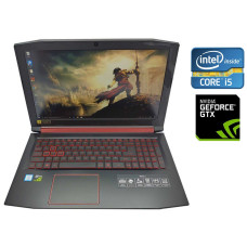 Ігровий ноутбук Acer Nitro 5 AN515-51 / 15.6" IPS / Core i5-7300HQ (4 ядра по 2.5-3.5 GHz) / 16GB DDR4 / 256GB SSD + 1000GB HDD / GeForce GTX 1050 Ti, 4GB GDDR5, 128-bit / WebCam / Win 10 Home б/в