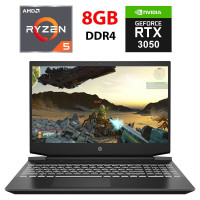 Ігровий ноутбук HP Pavilion Gaming 15-ec2065nf / 15.6" (1920x1080) IPS / AMD Ryzen 5 5600H (6 (12) ядер по 3.3 - 4.2 GHz) / 8 GB DDR4 / 512 GB SSD / nVidia GeForce RTX 3050, 4 GB GDDR6, 128-bit / WebCam б/в
