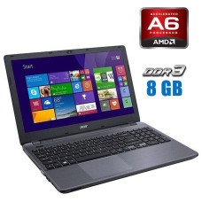 Ноутбук Б-клас Acer Aspire E5-721 / 17.3" TN / AMD A6-6310 (4 ядра по 1.8-2.4GHz) / 8GB DDR3 / 120GB SSD / AMD Radeon R4 Graphics / WebCam б/в