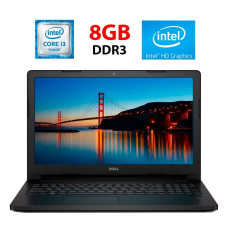 Ноутбук Dell Latitude 3570 / 15" (1366x768) TN / Intel Core i3-6100U (2 (4) ядра по 2.3 GHz) / 8 GB DDR3 / 256 GB SSD / Intel HD Graphics 520 / WebCam б/в