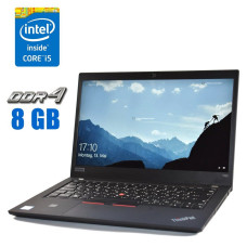 Ультрабук Lenovo ThinkPad T490 / 14" (1920x1080) IPS / Intel Core i5-8250U (4 (8) ядра по 1.6-3.4 GHz) / 8 GB DDR4 / 480 GB SSD / UHD Graphics 620 / WebCam б/в