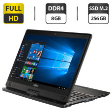 Ноутбук-трансформер Б-клас Fujitsu LifeBook T939 / 13.3" (1920x1080) IPS Touch / Intel Core i5-8365U (4 (8) ядра по 1.6 - 4.1 GHz) / 8 GB DDR4 / 256 GB SSD M.2 / Intel UHD Graphics 620 / WebCam / Windows 10 Pro / Без стилуса б/в