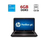 Ноутбук HP Pavilion G6-1217sg / 15.6" (1366x768) TN / Intel Core i5-2430M (2 (4) ядра по 2.4 - 3.0 GHz) / 4 GB DDR3 / 120 GB SSD / AMD Radeon HD 6470M, 1 GB DDR3, 64-bit / WebCam б/в
