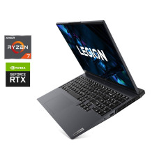 Ігровий ноутбук Lenovo Legion 5 Pro 16ACH6H / 16" (2560x1600) IPS / AMD Ryzen 7 5800H (8 (16) ядер по 3.2 - 4.4 GHz) / 16 GB DDR4 / 512 GB SSD / nVidia GeForce RTX 3070, 8 GB GDDR6, 256-bit / WebCam б/в