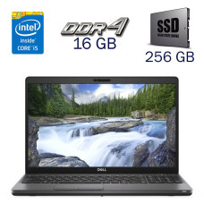 Ультрабук Dell Latitude 5500 / 15.6" (1366x768) TN / Intel Core i5-8365U (4 (8) ядра по 1.6 - 4.1 GHz) / 16 GB DDR4 / 256 GB SSD / Intel UHD Graphics for 8th Generation / WebCam б/в