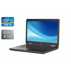 Ноутбук Dell Latitude E5540 / 15.6" (1366x768) TN / Intel Core i5-4300U (2 (4) ядра по 1.9 - 2.9 GHz) / 8 GB DDR3 / 256 GB SSD / nVidia GeForce GT 720M, 2 GB DDR3, 64-bit / WebCam / Windows 10 б/в