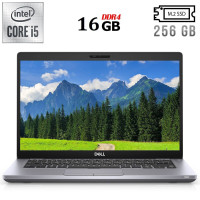Ультрабук Б-клас Dell Latitude 5410 / 14" (1366x768) TN / Intel Core i5-10210U (4 (8) ядра по 1.6 - 4.2 GHz) / 16 GB DDR4 / 256 GB SSD M.2 / Intel UHD Graphics / WebCam / USB 3.1 / HDMI / Windows 10 б/в