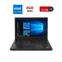 Ультрабук Lenovo ThinkPad T480s / 14" (1920x1080) IPS / Intel Core i7-8550U (4 (8) ядра по 1.8 - 4.0 GHz) / 16 GB DDR4 / 512 GB SSD / Intel UHD Graphics 620 / WebCam б/в