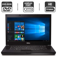 Ноутбук Dell Latitude E6510 / 15.6"/Core i5-540M (2 (4) ядра по 2.53 - 3.07 GHz) / 4 GB DDR3 / 500GB HDD NEW /HD Graphics/АКБ не тримає/Win 10 Pro б/в