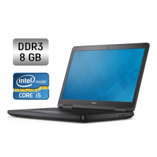 Ноутбук Б-клас Dell Latitude E5540 / 15.6" (1366x768) TN / Intel Core i5-4300U (2 (4) ядра по 1.9 - 2.9 GHz) / 8 GB DDR3 / 256 GB SSD / Intel HD Graphics 4400 / WebCam / Windows 10 б/в