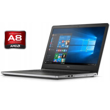Ноутбук А-клас Dell Inspiron 5555 / 15.6" (1366x768) TN / AMD A8-7410 (4 ядра по 2.2 - 2.5 GHz) / 4 GB DDR3 / 120 GB SSD / AMD Radeon R5 Graphics / WebCam / Win 10 Pro б/в