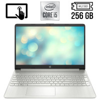 Ноутбук HP 15t-dy100 / 15.6" (1920x1080) IPS Touch / Intel Core i5-1035G1 (4 (8) ядра по 1.0 - 3.6 GHz) / 8 GB DDR4 / 256 GB SSD M.2 / Intel UHD Graphics / WebCam / HDMI б/в