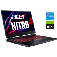 Ігровий ноутбук Acer Nitro 5 AN517-55 / 17.3" (1920x1080) IPS / Intel Core i5-12500H (12 (16) ядер по 2.5 - 4.5 GHz) / 16 GB DDR4 / 512 GB SSD / nVidia GeForce RTX 3050, 4 GB GDDR5, 128-bit / WebCam / Win 11 Home б/в