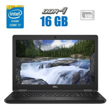 Ноутбук Dell Latitude 5591 / 15.6" IPS Touch / Core i7-8850H (6(12) ядра по 2.6-4.3GHz) / 16GB DDR4 / 240GB SSD M.2 / UHD Graphics 630 / WebCam б/в
