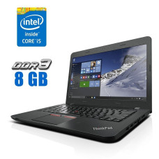 Ультрабук Lenovo ThinkPad E460 / 14" IPS / Intel Core i5-6200U (2(4) ядра по 2.3-2.8 GHz) / 8GB DDR3 / 240GB SSD / HD Graphics 520 / WebCam б/в