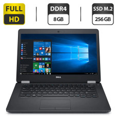 Ультрабук Dell Latitude E5470 / 14" TN Core i5-6440HQ (4 ядра по 2.6-3.5 GHz) / 8GB DDR4 / 256GB SSD M.2 / HD Graphics 530 / WebCam / HDMI 3x USB б/в