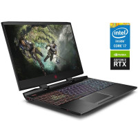 Ігровий ноутбук Б-клас HP Omen 15-dc1069wm / 15.6" (1920x1080) IPS / Intel Core i7-9750H (6 (12) ядер по 2.6 - 4.5 GHz) / 16 GB DDR4 / 128 GB SSD + 1000 GB HDD / nVidia GeForce RTX 2060, 6 GB GDDR6, 192-bit / WebCam б/в