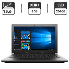 Ноутбук Lenovo B50-80 / 15.6" TN / Core i5-5200U (2(4) ядра по 2.2-2.7GHz) / 8GB DDR3 / 256GB SSD / HD Graphics 5500 / WebCam / DVD-ROM / HDMI б/в