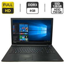 Ноутбук Б-клас Toshiba Satellite C55 / 15.6" (1920x1080) TN / Intel Pentium N3700 (4 ядра по 1.6 - 2.4 GHz) / 8 GB DDR3 / 128 GB SSD + 750 GB HDD / Intel HD Graphics / WebCam / VGA б/в
