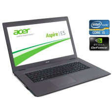 Ігровий ноутбук Acer Aspire E5-574G-54Y2 / 15.6" (1920x1080) TN / Intel Core i5-6200U (2 (4) ядра по 2.3 - 2.8 GHz) / 8 GB DDR3 / 240 GB SSD / nVidia GeForce 940M, 2 GB DDR3, 64-bit / WebCam / DVD-ROM / Win 10 Home б/в