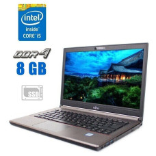 Ноутбук Fujitsu LifeBook E746 / 14" (1366x768) TN / Intel Core i5-6300U (2 (4) ядра по 2.4 - 3.0 GHz) / 8 GB DDR4 / 256 GB SSD / Intel HD Graphics 520 / WebCam / Win 10 б/в