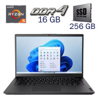 Ультрабук Lenovo K14 G1 / 14" (1920x1080) IPS / AMD Ryzen 5 5600U (6 (12) ядер по 2.3 - 4.2 GHz) / 16 GB DDR4 / 256 GB SSD / AMD Radeon Vega 7 / WebCam б/в