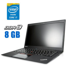 Ультрабук Lenovo Thinkpad X1 Carbon G3 / 14" (1920x1080) IPS / Intel Core i7-5600U (2 (4) ядра по 2.6 - 3.2 GHz) / 8 GB DDR3 / 256 GB SSD / Intel HD Graphics 5500 / WebCam / Win 10 б/в