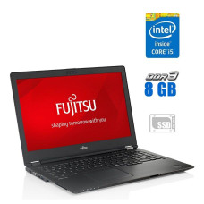 Ноутбук Fujitsu Lifebook U757 / 15.6" IPS / Core i5-6200U (2(4) ядра по 2.3-2.8GHz) / 8GB DDR4 / 240GB SSD / HD Graphics 520 / WebCam б/в