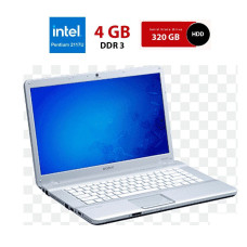Ноутбук Б-Sony Vaio SVF152C29M / 15.6" (1366x768) TN / Intel Pentium 2117U (2 ядра по 1.8 GHz) / 4 GB DDR3 / 320 GB HDD / Intel HD Graphics 2500 / WebCam б/в